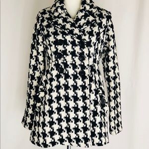Candie’s Houndstooth Double Breasted Coat